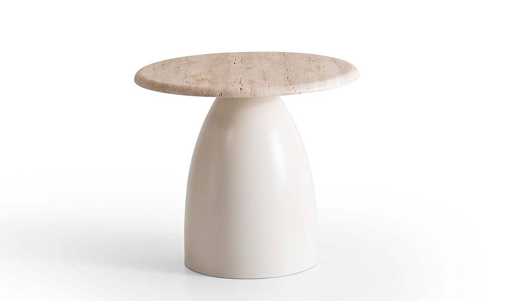 Milo Double Table Set - Travertine Marble