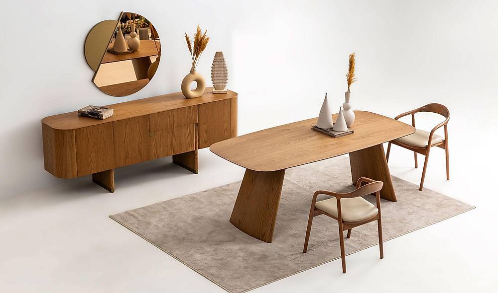Penora Dining Room - Oak - Beige