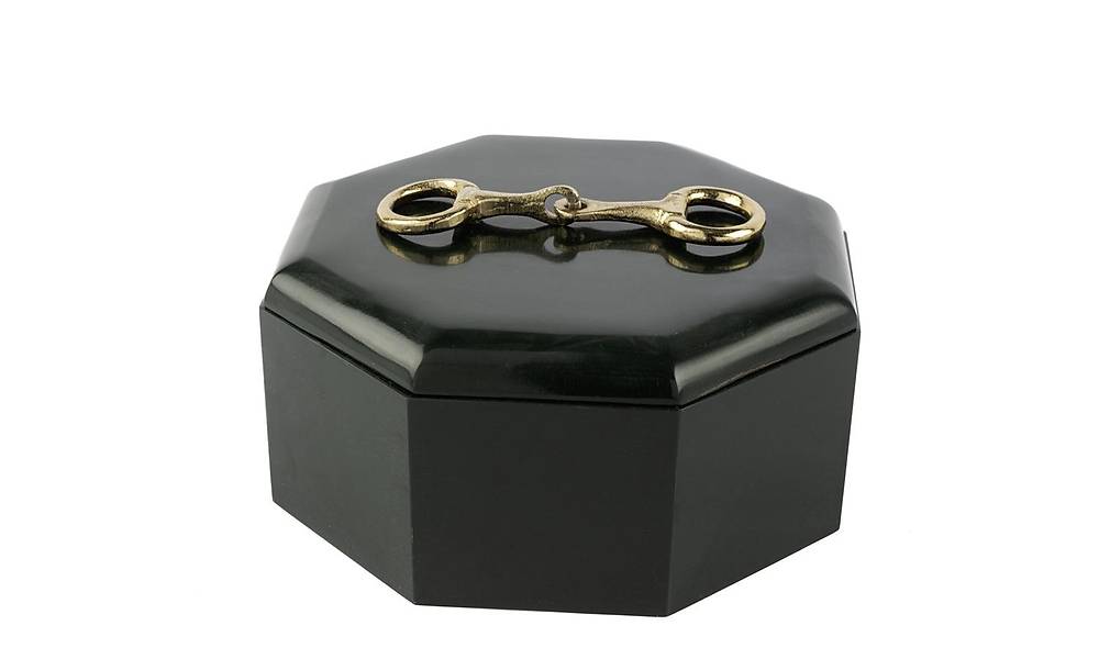 Dark Green Box With Gold Handle