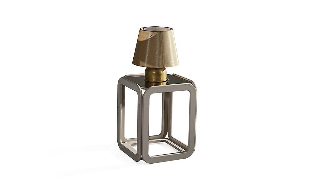 Tiana Tv Unit - Gold - Fireplace