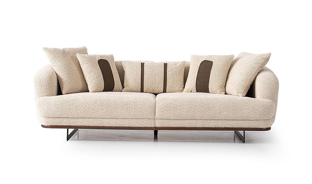 Velovis Sofa Set - Cream
