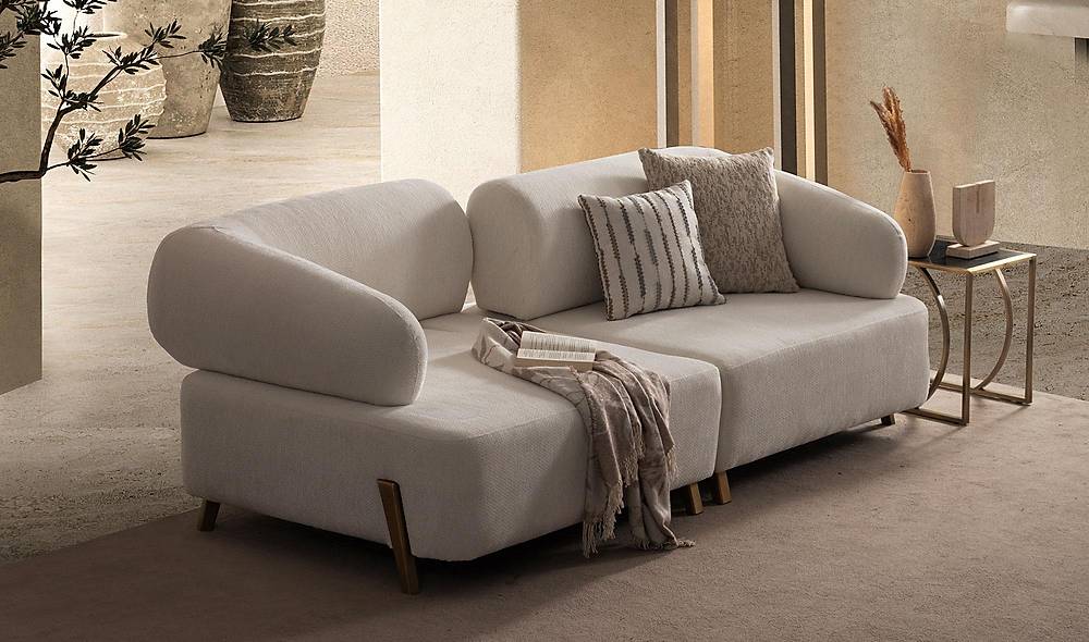 Ramona Sofa Set - Antique Gold