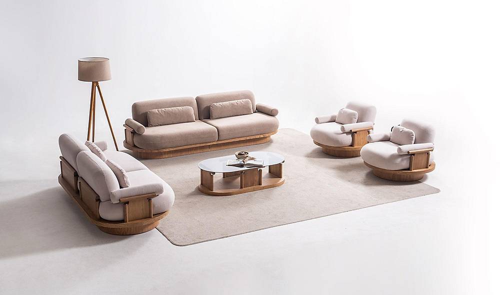 Bitez Sofa Set - Oak