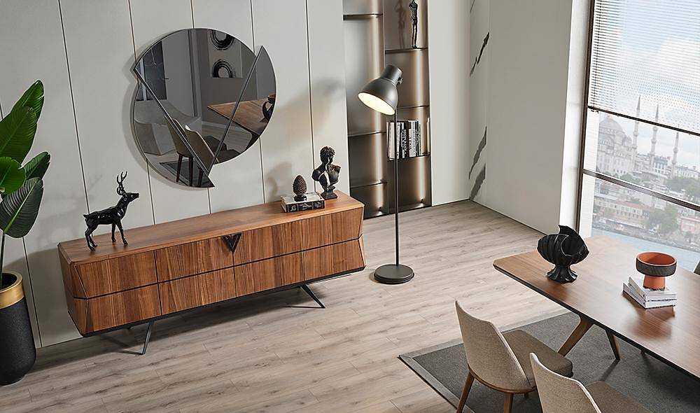 Hisar Dining Room - Walnut