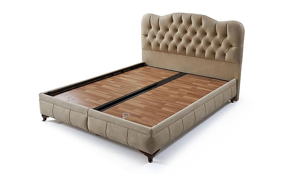 Didim Base + Headboard - Cappucino