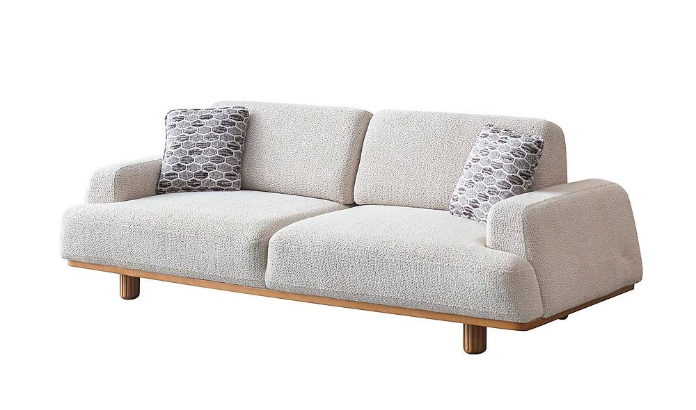 Linz Sofa - Brown - Cream