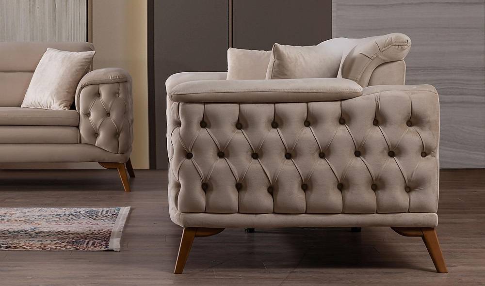 Vitalis Sofa Set - Cream