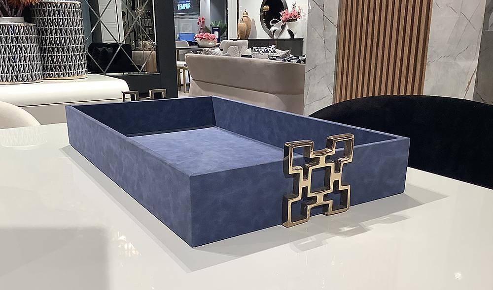 Decorative Blue Tray