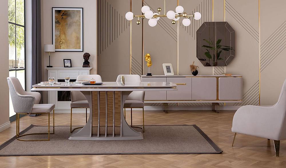 Farya New Dining Room - Gold