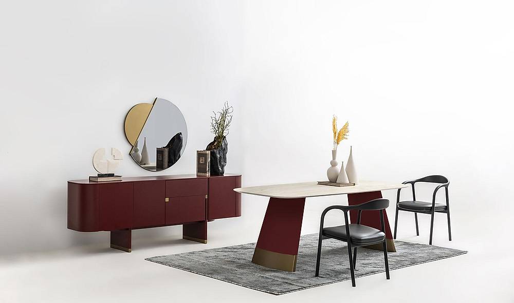 Penora Dining Room - Burgundy