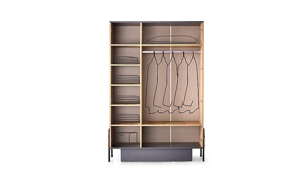 Enna 3 Wardrobe With Lid