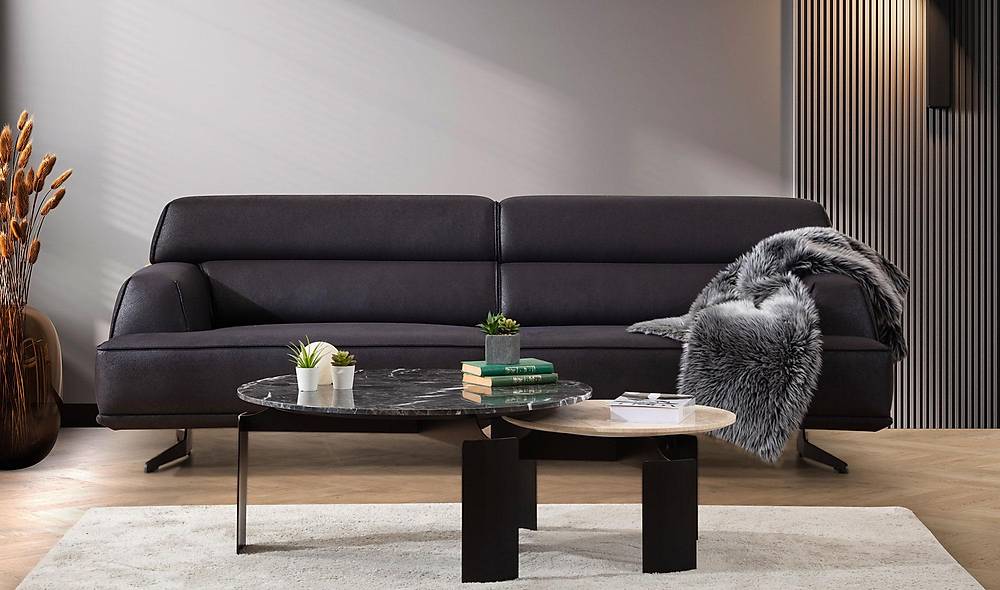 Marsala Sofa Set - Black