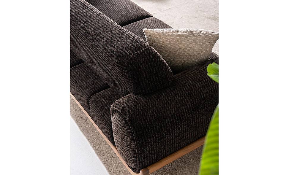 Maisie Sofa Set - Dark Brown