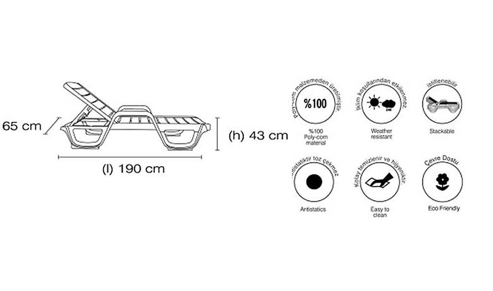 Avangarde Sunbed 1 Piece