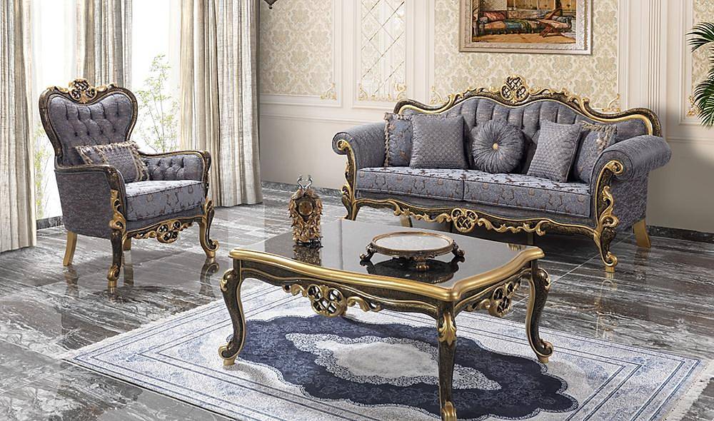 Hisar Classic Sofa Set CaddeYıldız Furniture