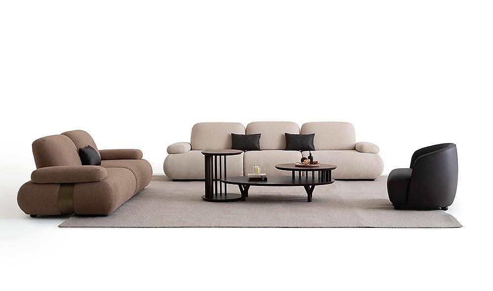 Beal Sofa Set - Brown