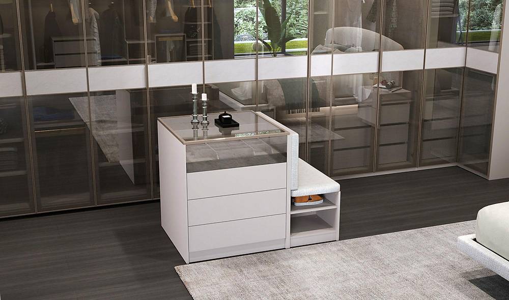 Lenova Laundry Cabinet - Glassed