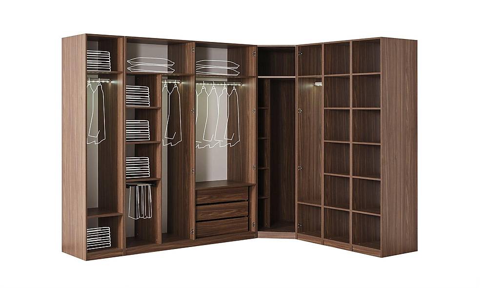 Bien Base Bedroom - Corner Wardrobe