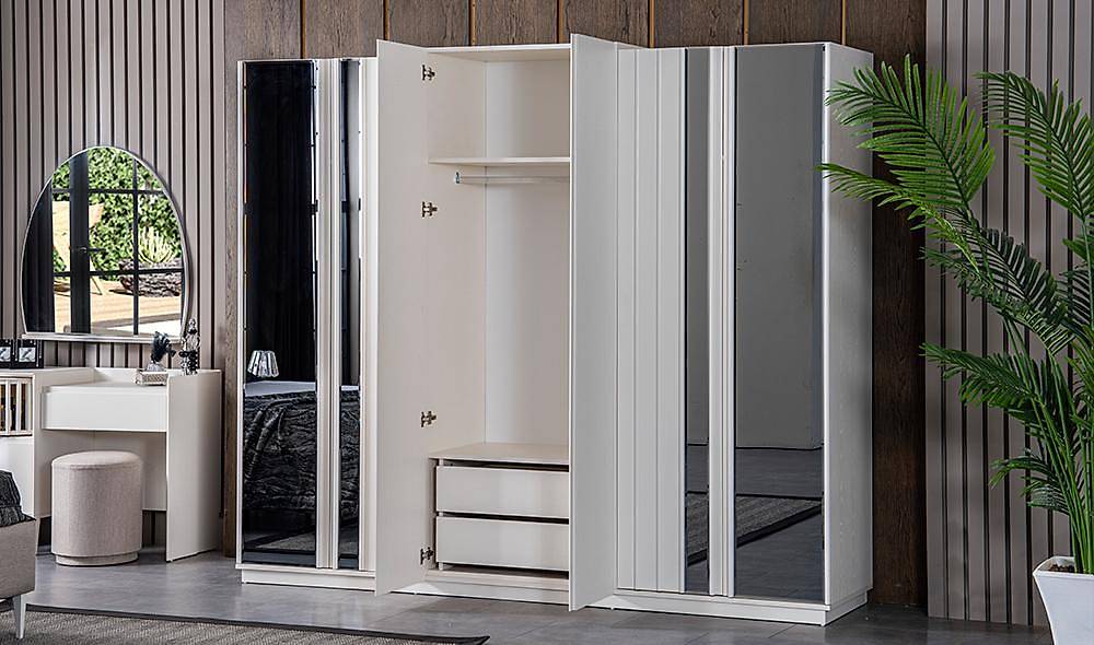 Montana 6 Door Wardrobe - Moonstone