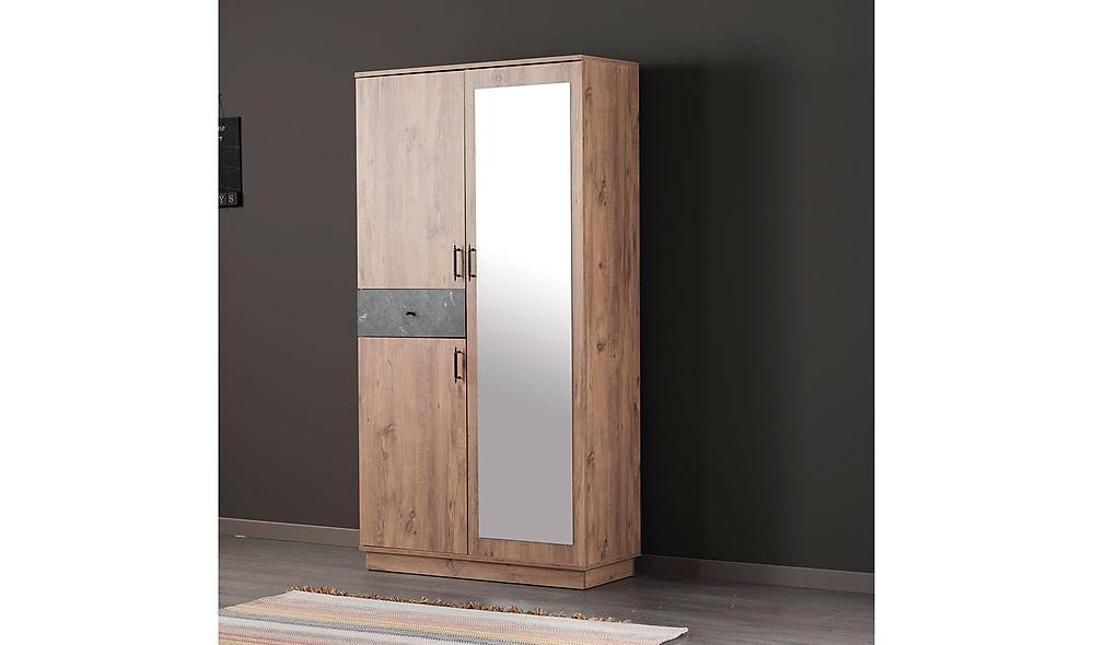 Craft Coat Rack - 2 Door - Walnut