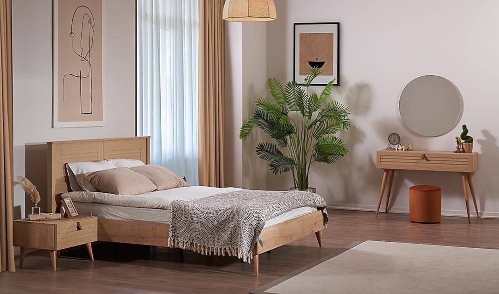 Trio Bedroom - Walnut