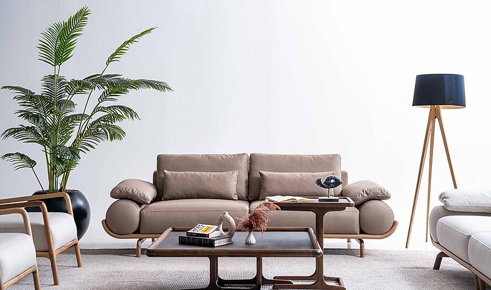 Almeda Sofa Set - Brown