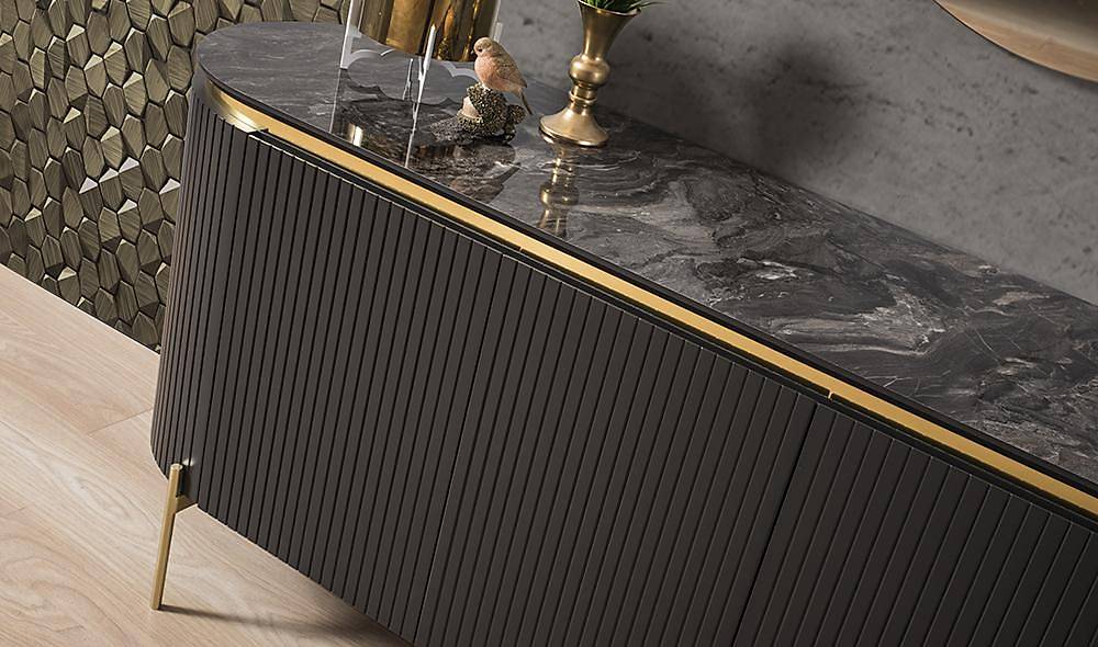 Mood Black Gold Console