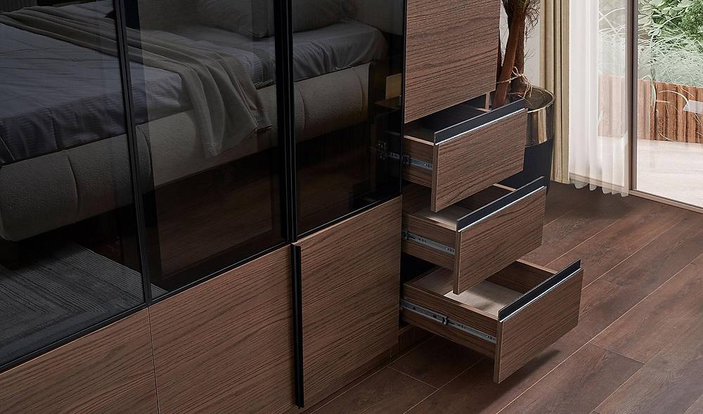 Bologna Base Bedroom - Walnut