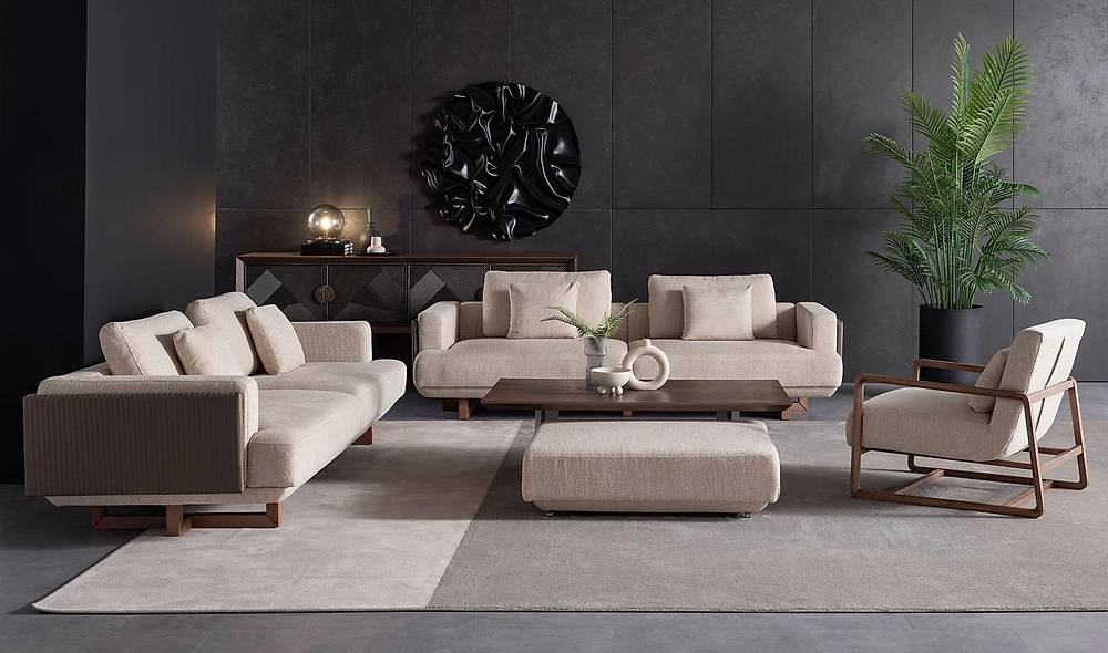 World Sofa Set - Brown