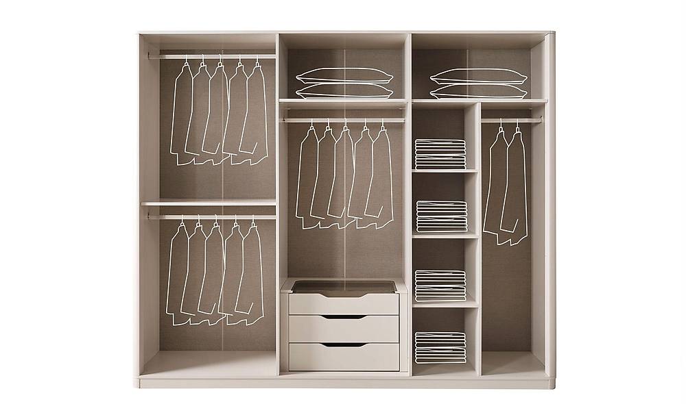 Monica 6 Door Wardrobe - Cream