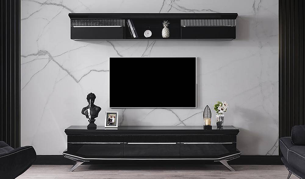 Clara Black Silver Dining Room