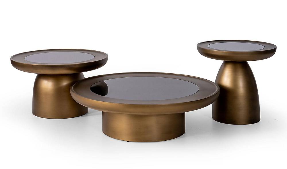 Dyno Coffee Table Set - Brass