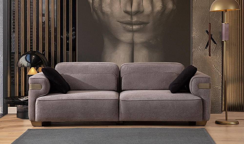Lanika Triple Sofa - Mink