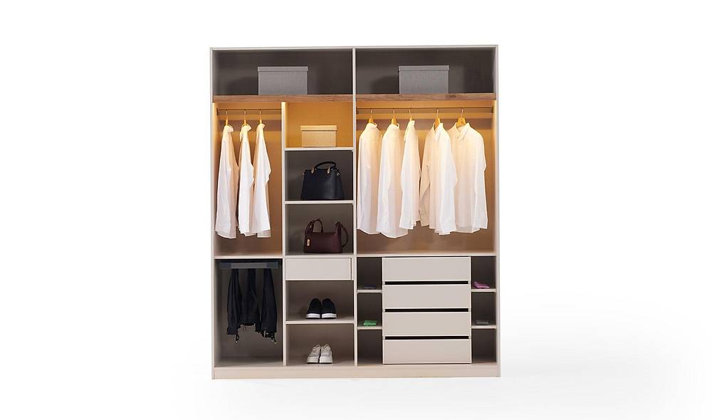 Fox Bedroom with Base - Corner Wardrobe