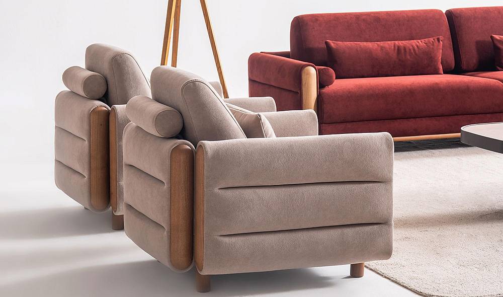 George Sofa Set - Oak