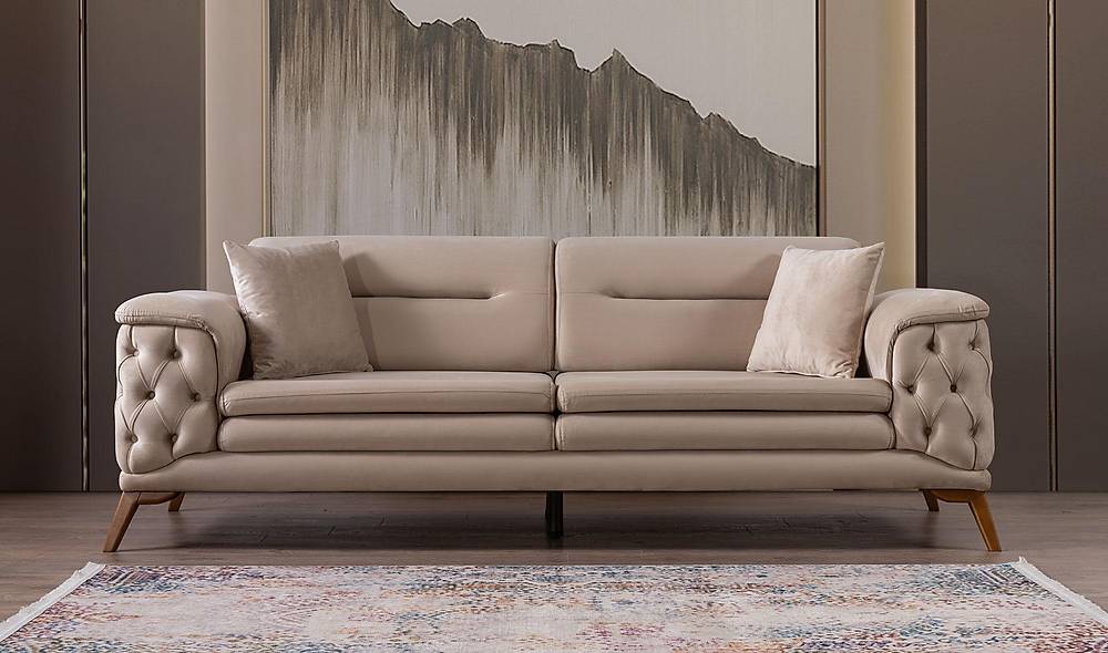 Vitalis Sofa Set - Cream