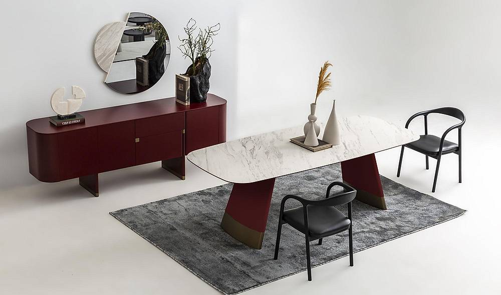 Penora Dining Room - Burgundy