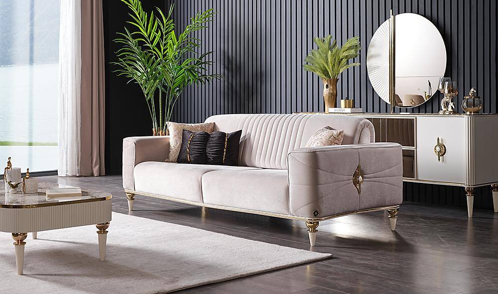 Flower Sofa With Metal Design