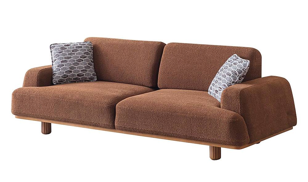Linz Sofa - Orange - Cream