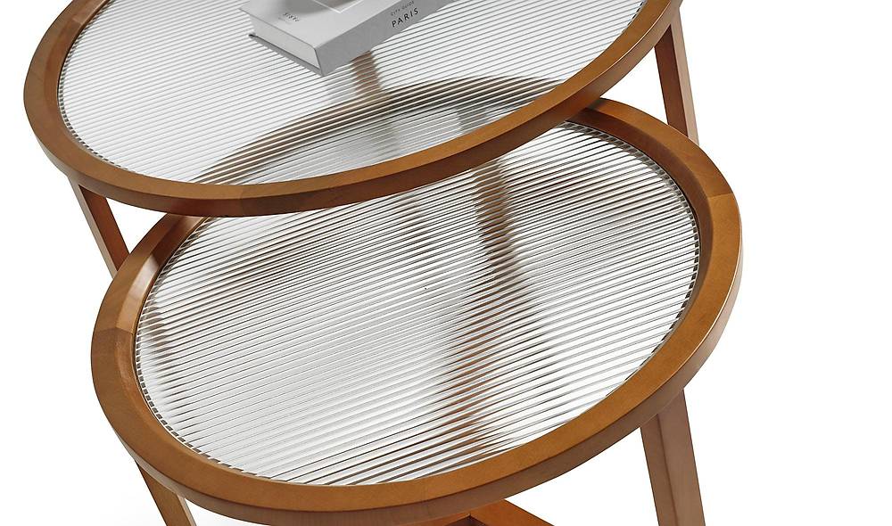 Castel Coffee Table Set - Ribbed
