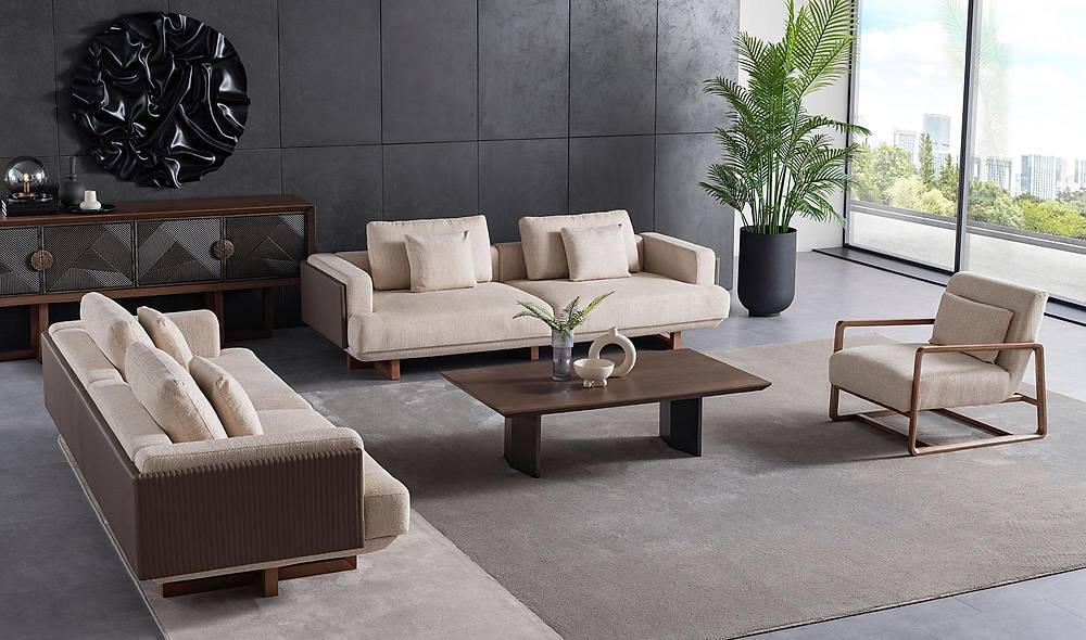 World Sofa Set - Brown