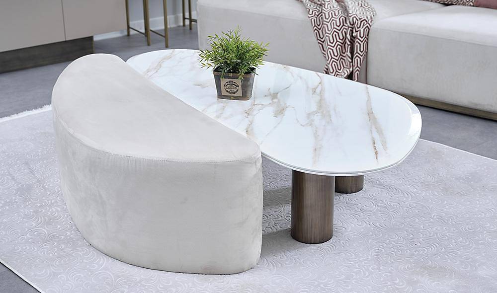 Armony Coffee Table With Puff