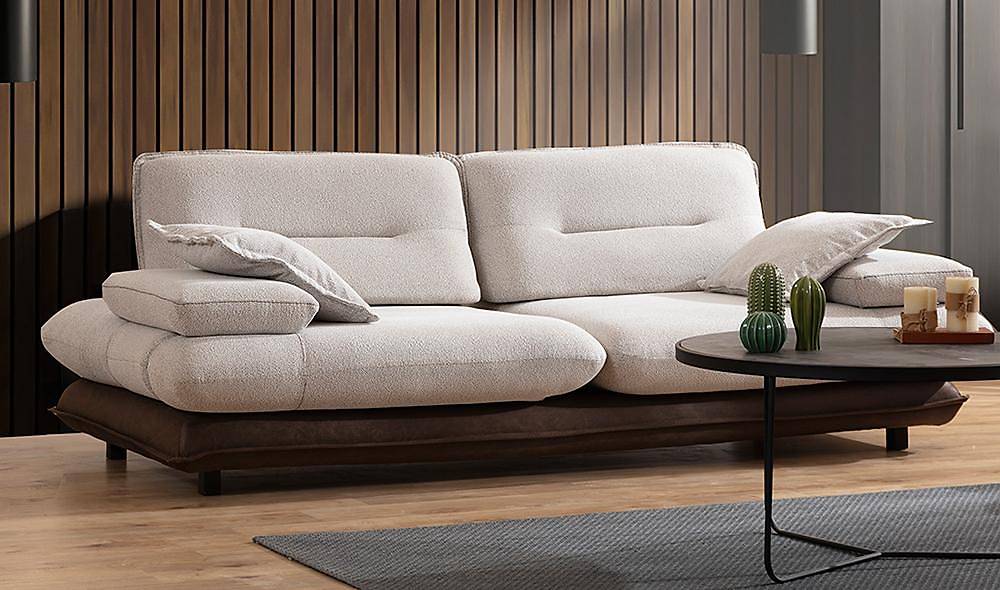 Modena Sofa Set - Cream Brown