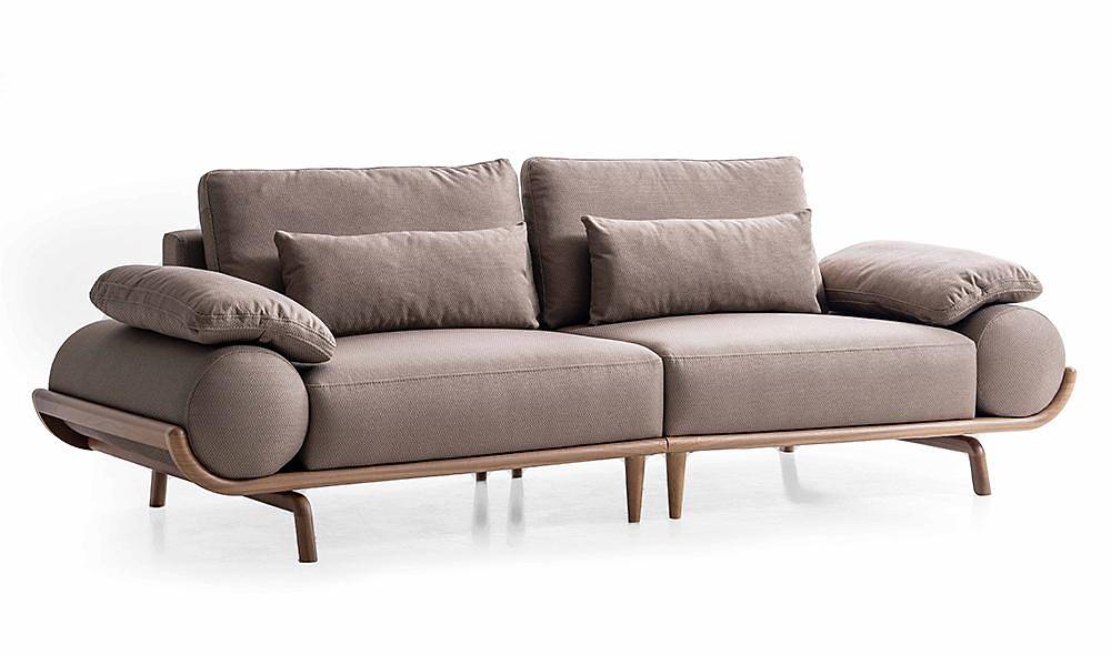 Almeda Sofa Set - Brown