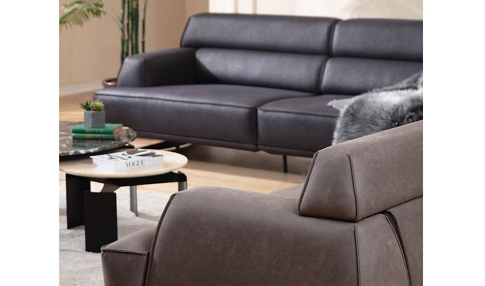 Marsala Sofa Set - Black