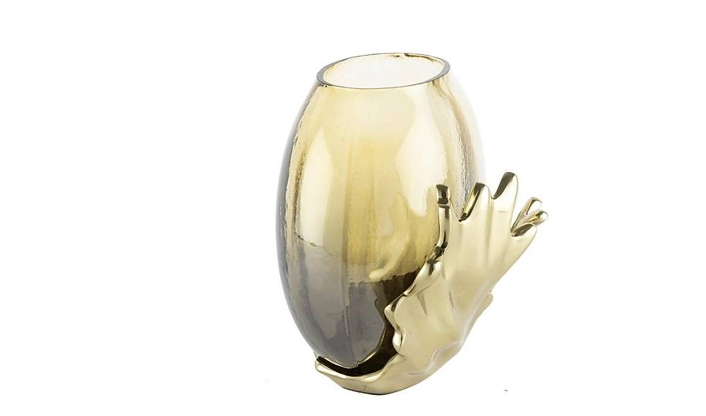 Amber Glass Vase 25x29 cm