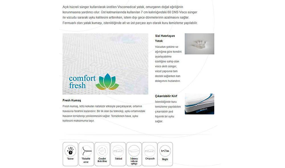 Viscomedikal Orthopedic Bed