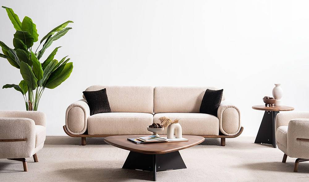 Maisie Sofa Set - Dark Brown