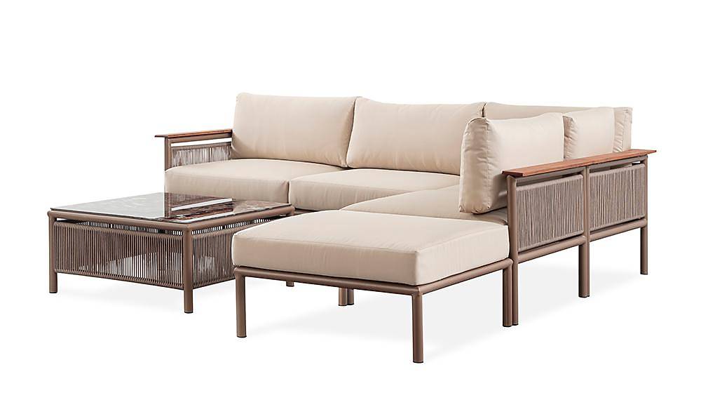 Nossa Bronze L Garden Sofa