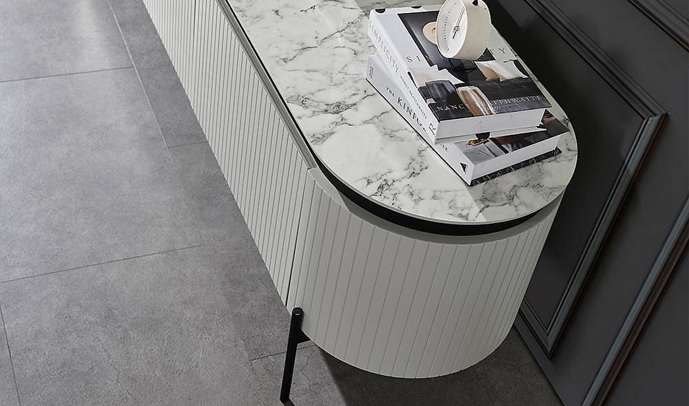 Mood Gray - Marble Tv Stand